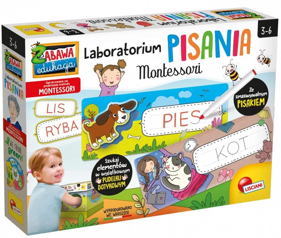 Edukacinis žaidimas Montessori Rašymo laboratorija Lisciani