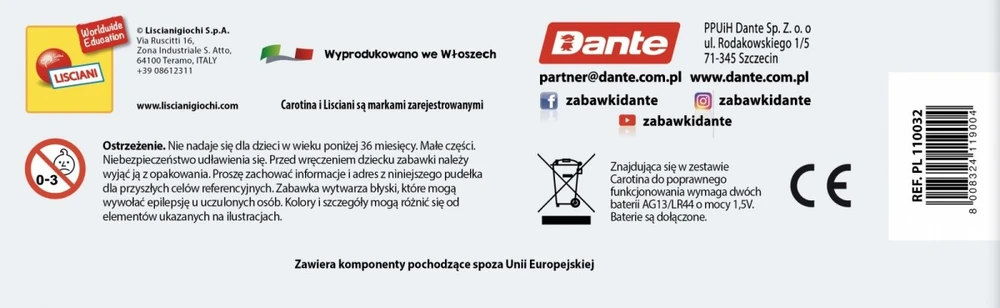 Lisciani Rinkinys Karotinos raidės ir žodžiai 2 viename rinkinyje