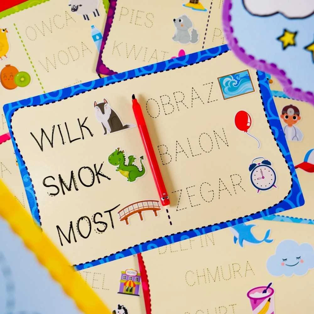 Lisciani Rinkinys edukacyjny montessori pen szkoła pisania su 18 tabliczkami