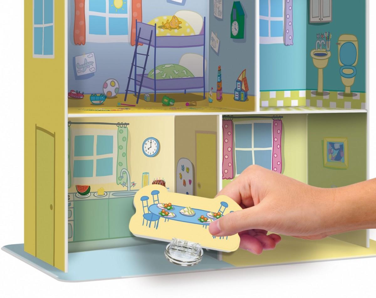 Dėlionė Lisciani Peppa kiaulės lapai – mano namai 3D