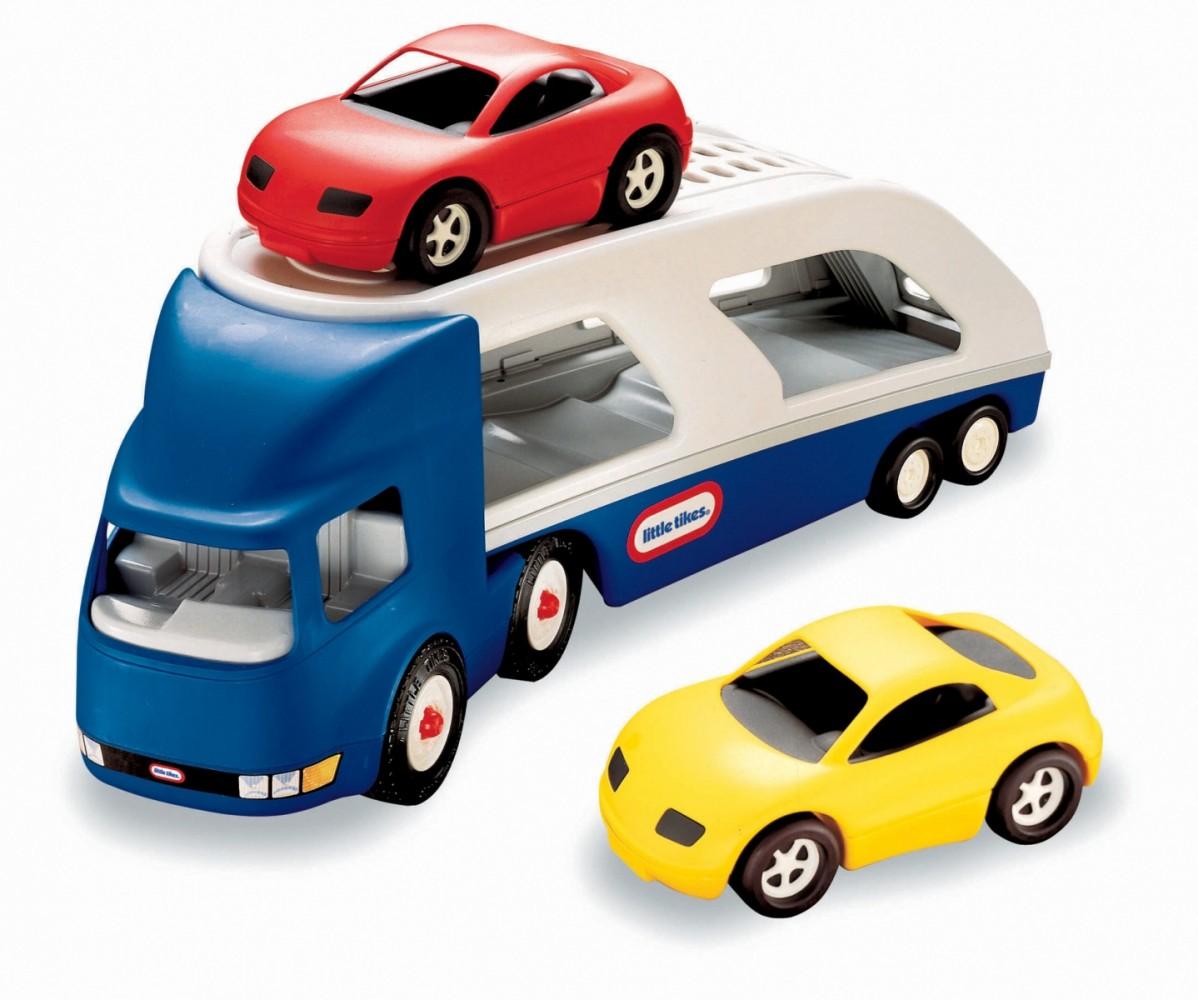 Little Tikes Didelis automobilinis sunkvežimis su priekaba + du automobiliai