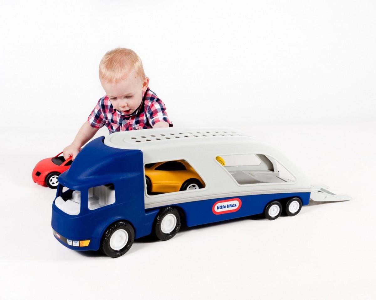 Little Tikes Didelis automobilinis sunkvežimis su priekaba + du automobiliai