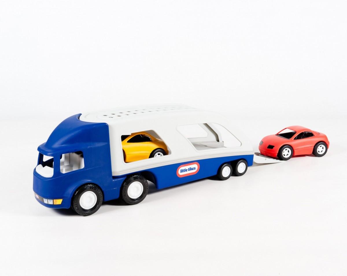 Little Tikes Didelis automobilinis sunkvežimis su priekaba + du automobiliai