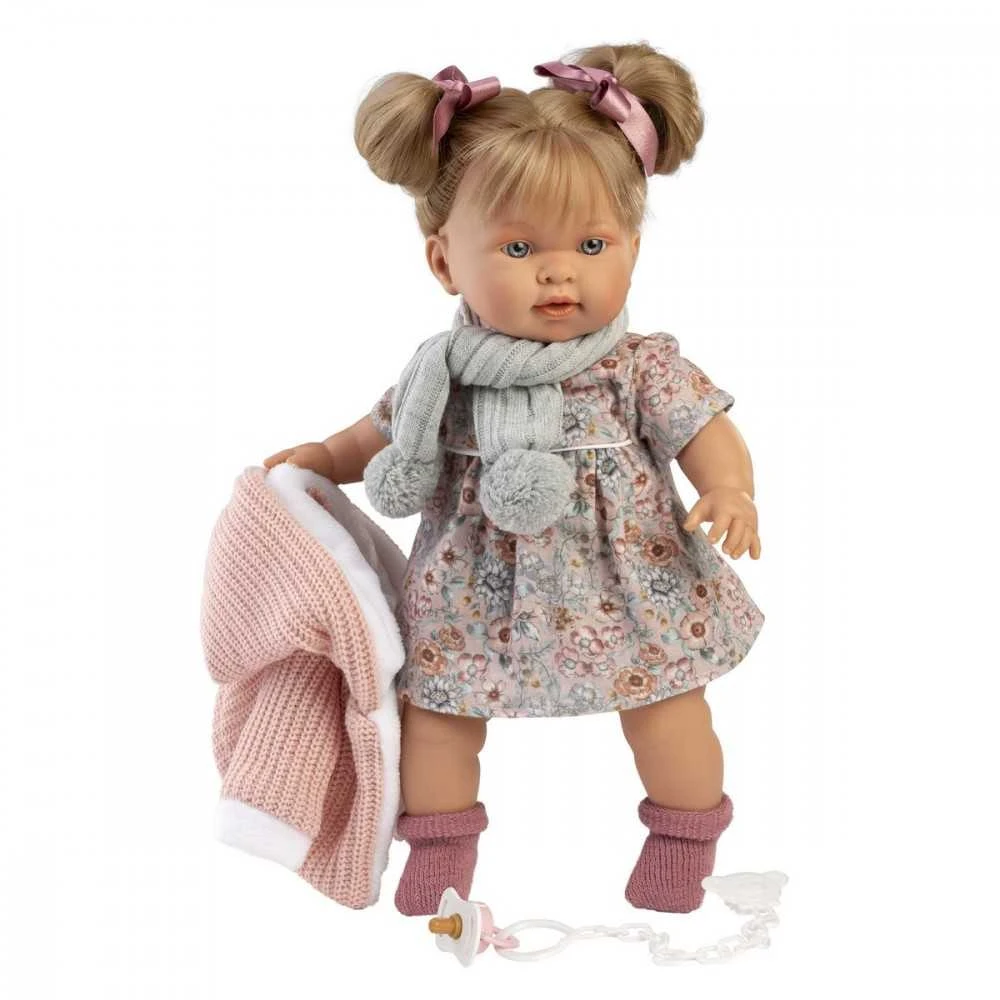 Llorens Llorens 14284 Lėlė 42 cm Alexandra minkštu pilvuku