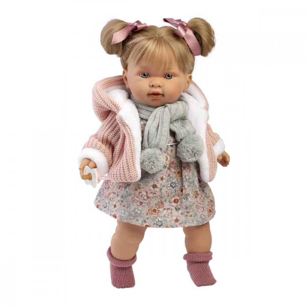 Llorens Llorens 14284 Lėlė 42 cm Alexandra minkštu pilvuku