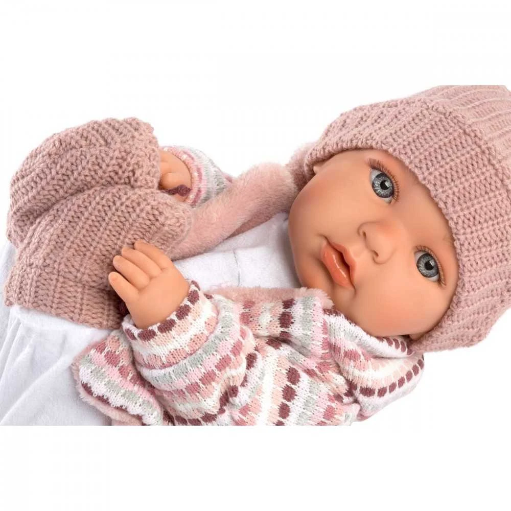 Llorens 14206 Lėlė kūdikis 42 cm Julija minkštu pilvuku
