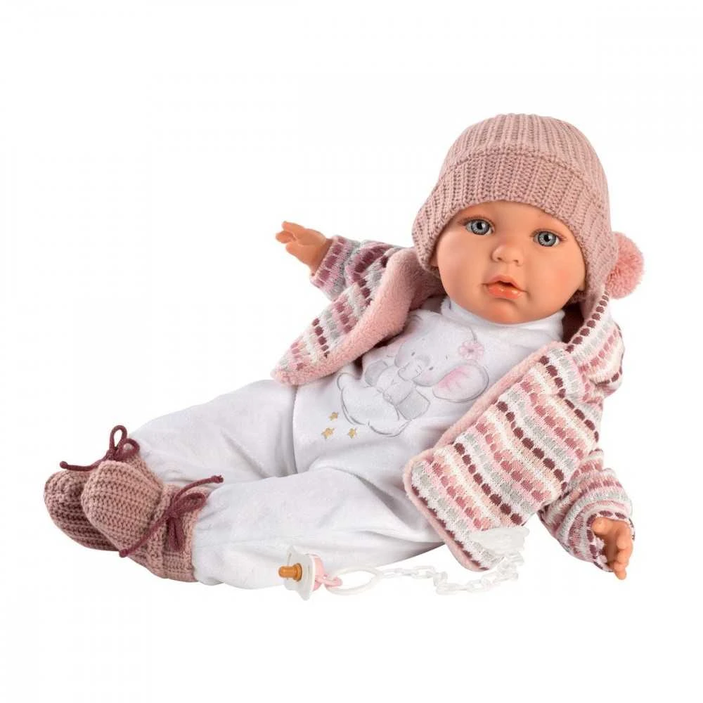 Llorens 14206 Lėlė kūdikis 42 cm Julija minkštu pilvuku