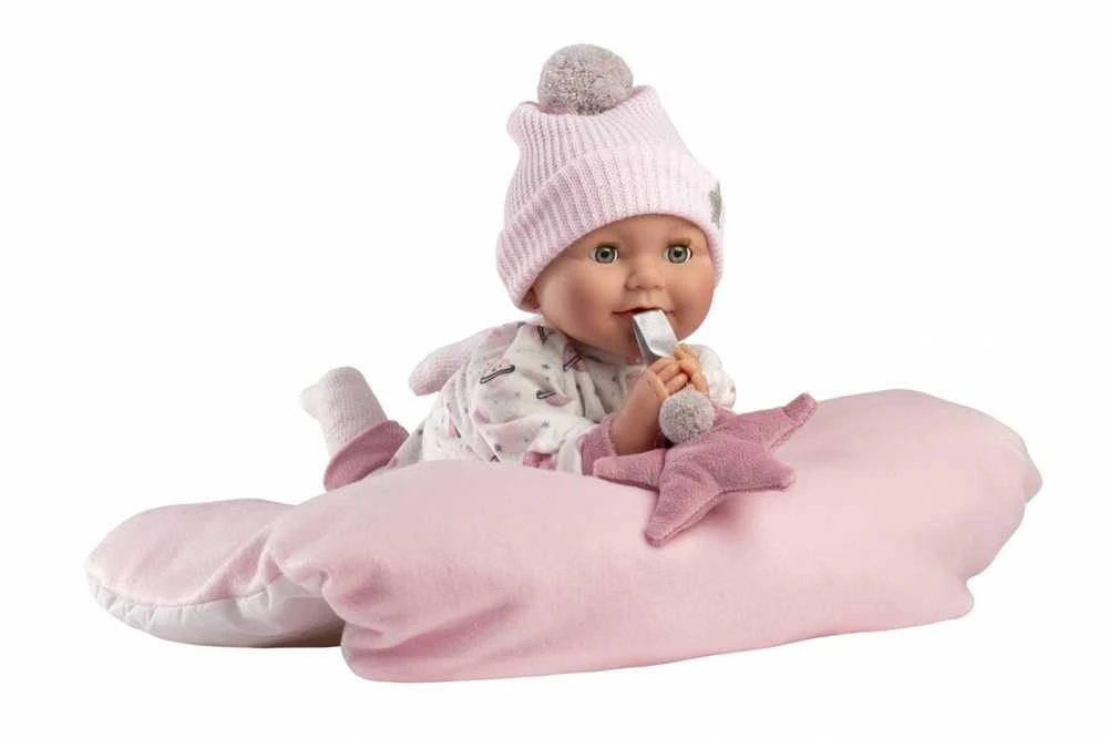 Peterkin Llorens 74132 Lėlė bobas płacząca Heidi 42 cm su podusią