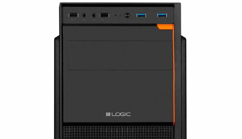 Logic Concept J23 Midi Tower ATX kompiuterio dėklas USB 3.0 x 2 juodas
