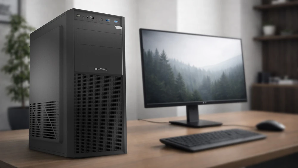 LOGIC CASE J23 PRO USB-C Juodas