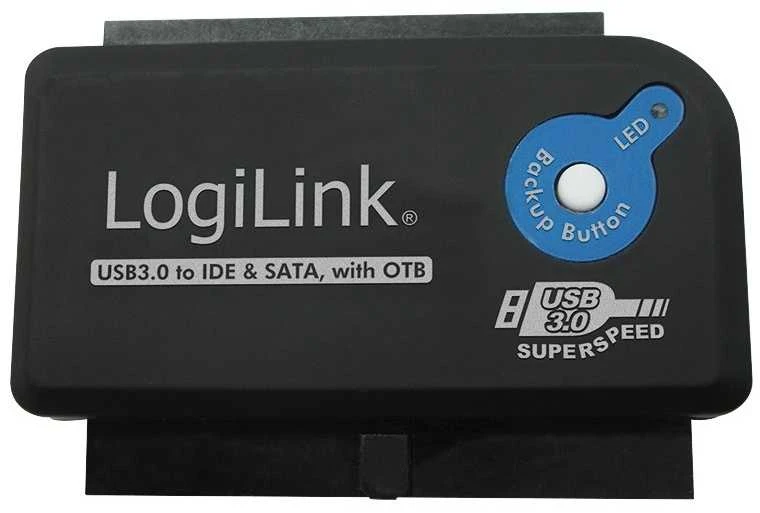 LOGILINK AU0028A LOGILINK – USB 3.0 į IDE ir SATA adapteris su OTB