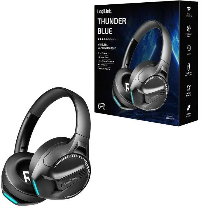 LogiLink Ausinės su mikrofonu bt6.0 , juoda