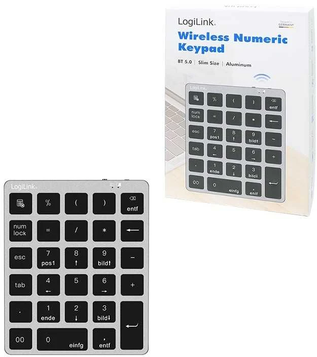 LogiLink Belaidė klaviatūra numeryczna, bt5.0