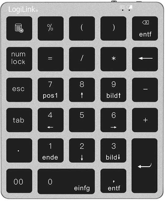 LogiLink Belaidė klaviatūra numeryczna, bt5.0