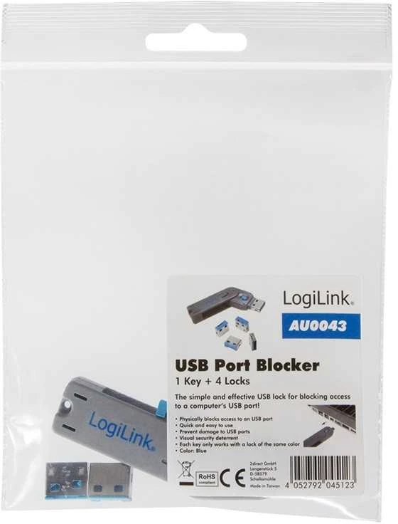LogiLink AU0043 blokada portu USB