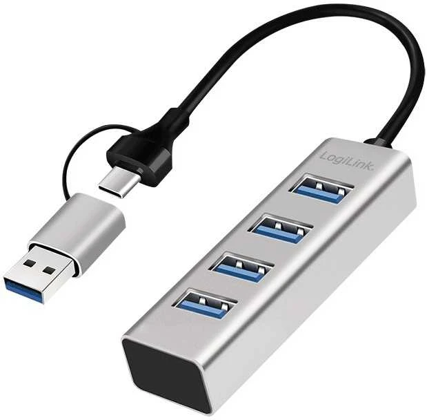 LogiLink USB šakotuvas su 4-ių jungčių adapteriu