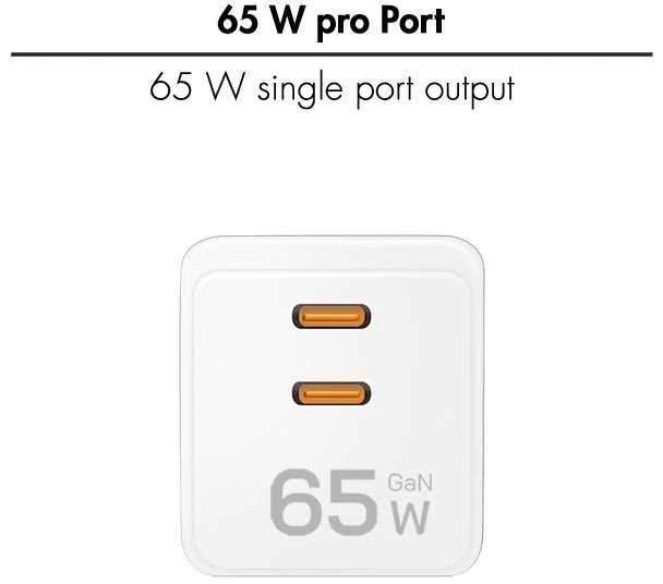 LogiLink Įkroviklis jungiama į tinklą 2x usb-c, 65w, balta