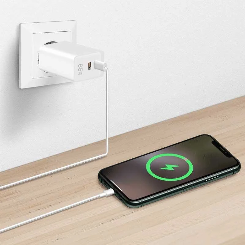 LogiLink Įkroviklis jungiama į tinklą 2x usb-c, 65w, balta