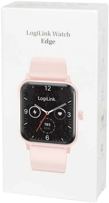 LogiLink Išmanusis laikrodis lcd, bt5.2 ip68, rožinė