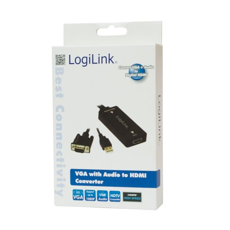 LOGILINK CV0060 LOGILINK - VGA su garso ir HDMI keitikliu