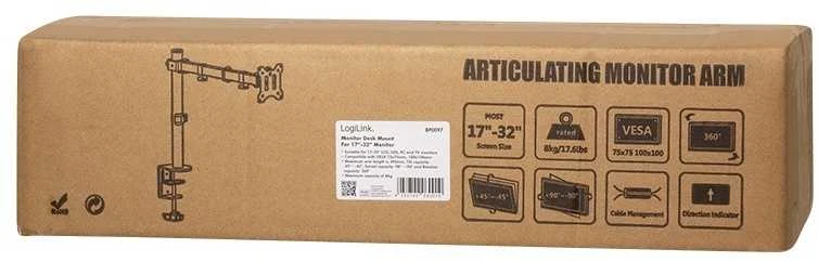 LOGILINK BP0097 Monitorius laikiklis 17–32 colių rankenos ilgis reguliuojamas