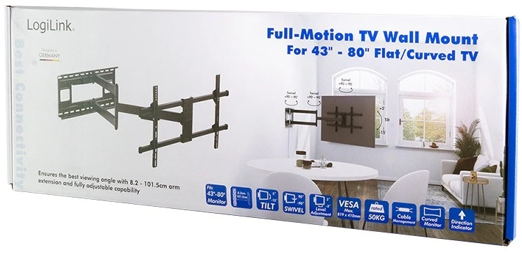 Laikiklis Logilink bp0138 uchwyt do telewizorów 2,03 m (80") juoda