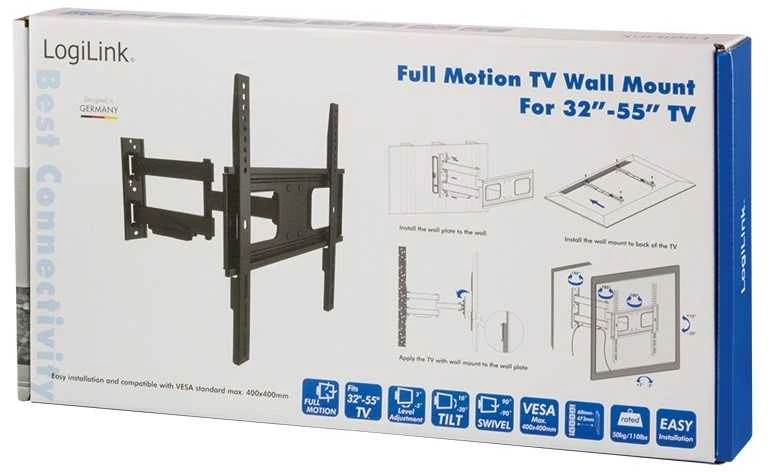LOGILINK BP0014 LOGILINK - televizoriaus sieninis laikiklis, 32-55, maks. 50 kg