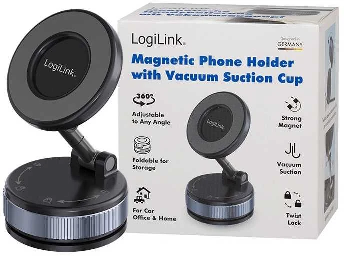 „LogiLink“ magnetinis išmaniojo telefono laikiklis su siurbtuku