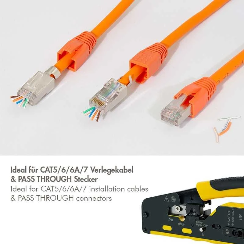 LogiLink Užspaudimo įrankis CAT5/6/6A/7 ir PASS THROUGH jungtims
