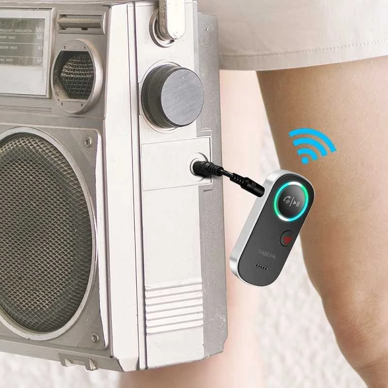 „LogiLink Bluetooth 5.4“ imtuvas, garso adapteris, 3D, juodas