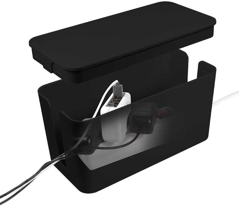 LogiLink Organizer kabli cable box, juoda