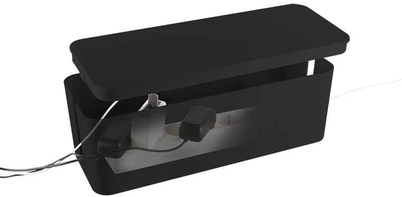 LogiLink Organizer kabli cable box, juoda