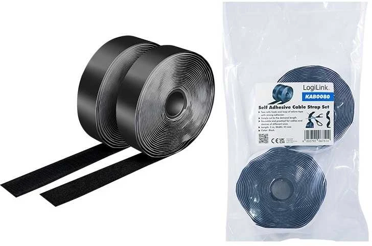 LogiLink lipnus velcro juoda
