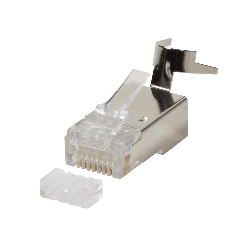 LogiLink modulinis kištukas RJ45 skirtas Cat7,Cat.6A, Cat.6 kabeliams (mp0033, 50 vnt.)