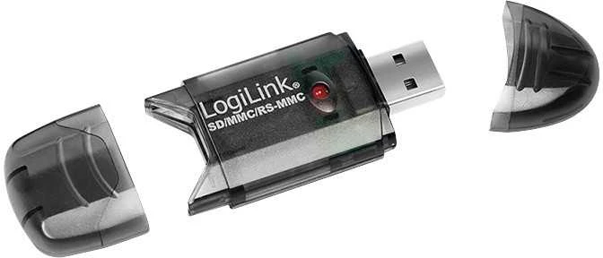 LogiLink Prisijungti | USB 2.0 išorinis kortelių skaitytuvas, skirtas MMC, RS-MMC, SD ir SD HC