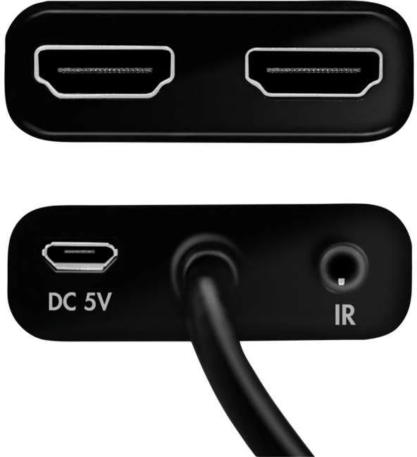 HDMI skirstytuvo jungtys ir prievadai