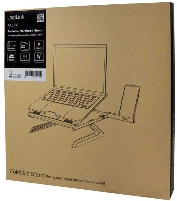 LogiLink Stojak na notebooka su laikikliu na smartfona