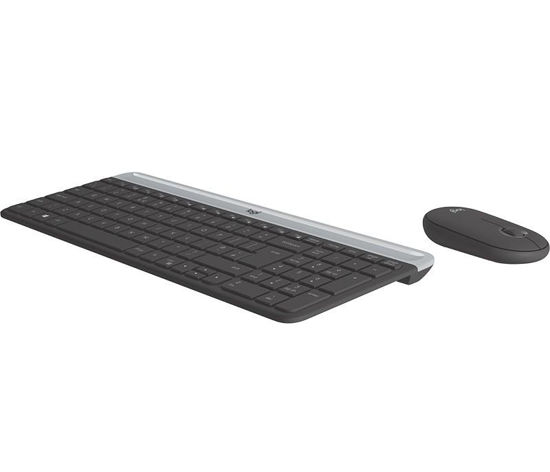Logitech MK470 Slim Wireless Combo, belaidė klaviatūra ir pelė, US išdėstymas, Grafito spalvos