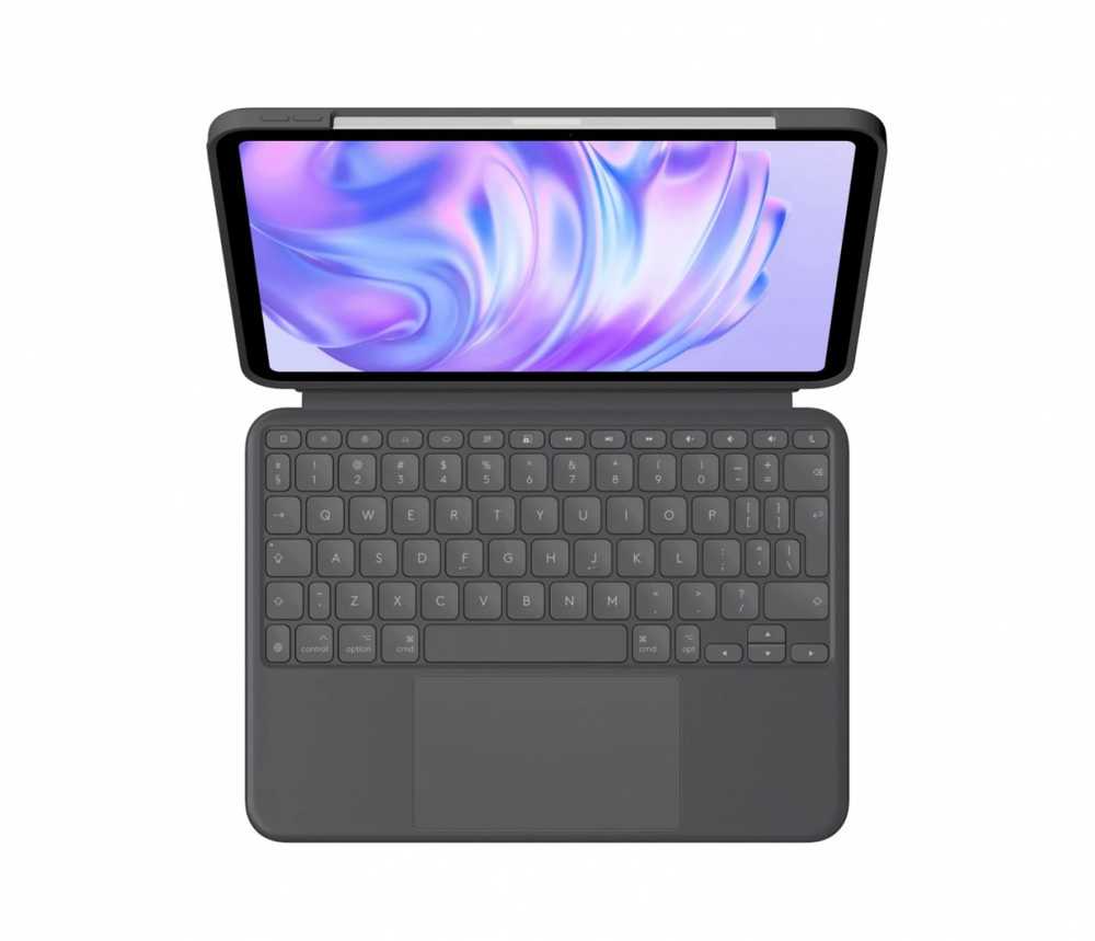 Logitech Combo Touch, skirtas iPad Pro 11" M4 Pilka US