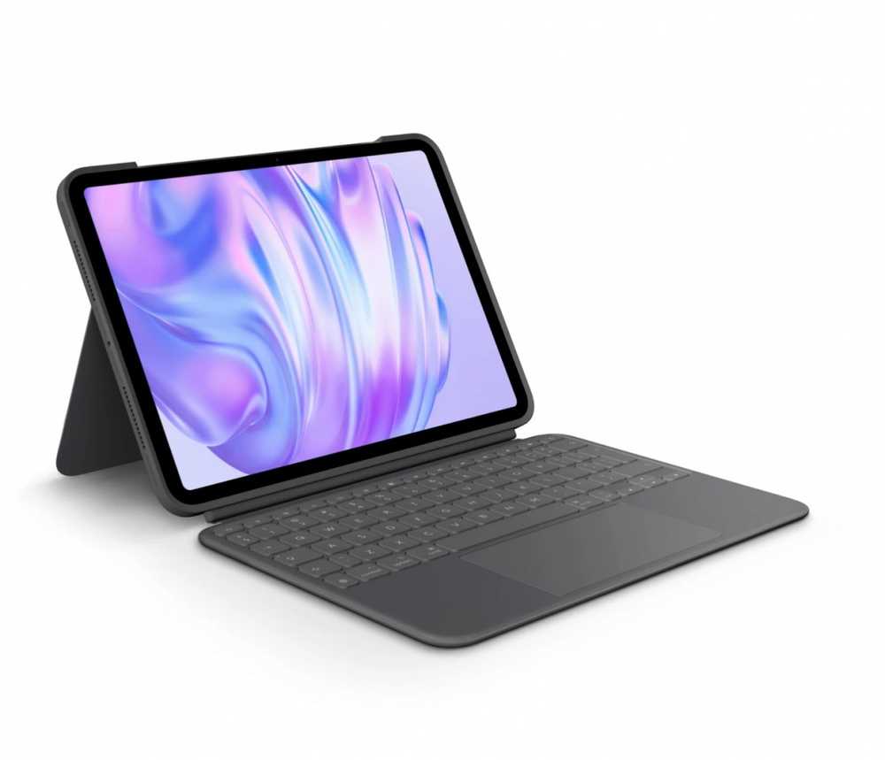 Logitech Combo Touch, skirtas iPad Pro 11" M4 Pilka US
