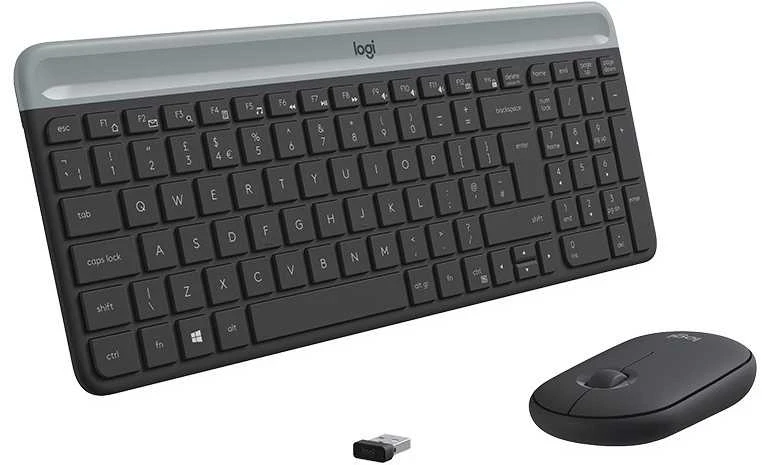 Logitech Belaidė klaviatūra and pelė combo mk470 graphite