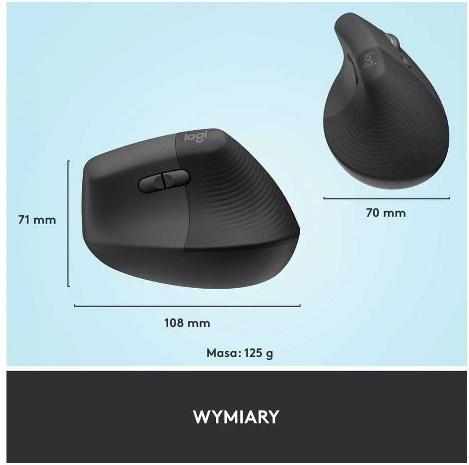 „Logitech“ „Bluetooth“ grafito „Pelė“ keltuvas