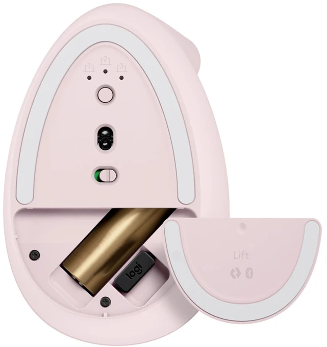 „Logitech“ vertikalios rožinės spalvos „Pelė“ keltuvas