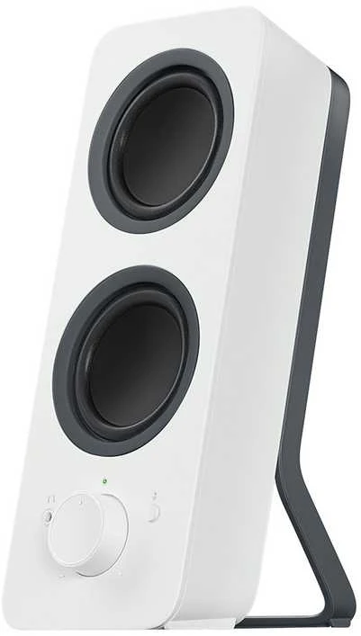 „Logitech z207“ balti garsiakalbiai