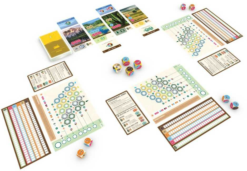 Cascadia: The Hills stalo žaidimas – Lucky Duck Games žaidimas
