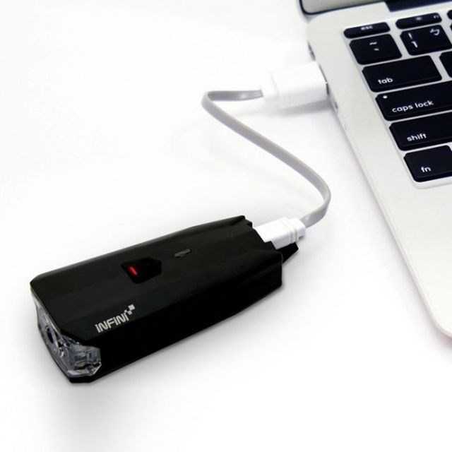 Lumen „Infini Lava 500 Lite“ priekinis žibintas (5 vatai, USB, 500 liumenų)