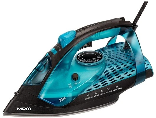 MPM MZE-29 Garų lygintuvas 3500 W Mėlyna, Juodas