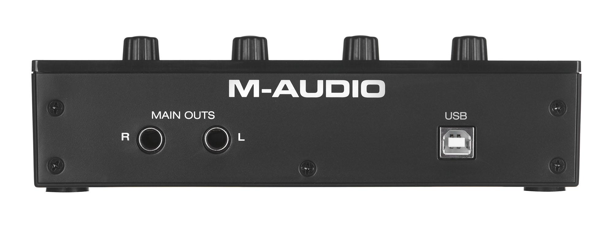 M-AUDIO M-Track Duo USB garso sąsaja Crystal pirminis stiprintuvas 16 bitų 48 kHz Juodas