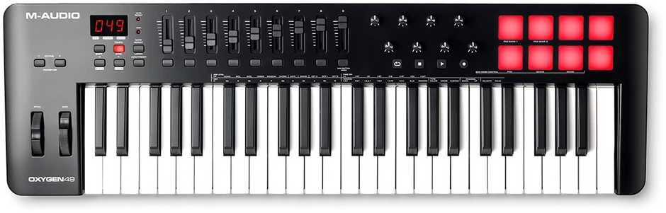 M-AUDIO Oxygen 49 (MKV) MIDI klaviatūra, juoda