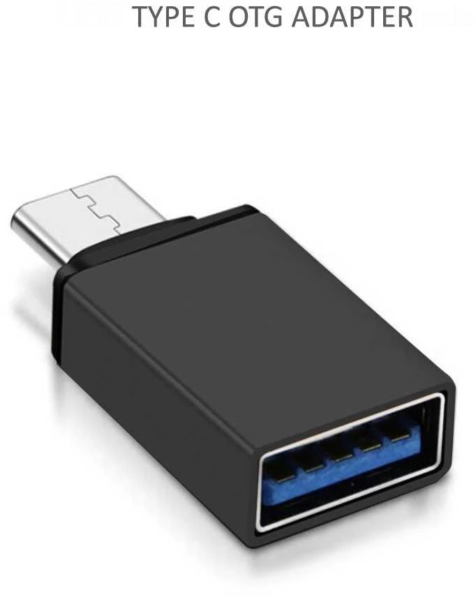 „Maclean“ OTG adapteris, USB A į USB C, juodas, MCE470